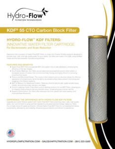 KDF55 CTO Filter